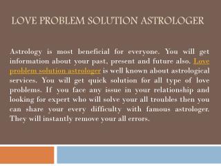 Love Problem Solution Astrologer - Jay Gour