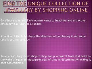 Unique Collection Shopping Of Women Jewellery