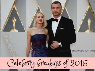Celebrity breakups of 2016