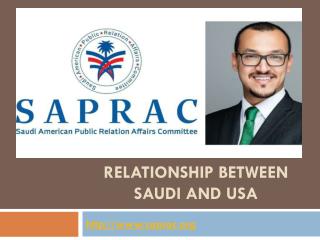 The Saudi US relationship