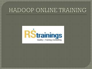 hadoop online training IN HYDERABAD