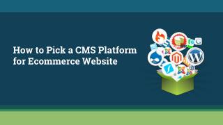 How to Choose a CMS Platform for Your Ecommerce Store