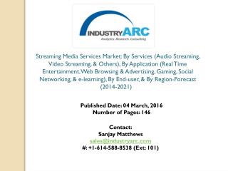 Streaming Media Services Market: movie streaming services to witness high demand globally