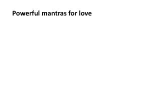 powerful mantras for love
