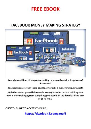 facebook money making strategy