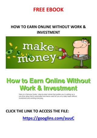 how to earn online