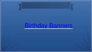 Personalized Birthday Banners