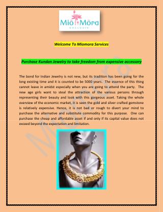 Indian jewelry miomora