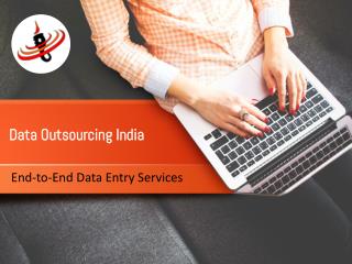 End to End Data entry services