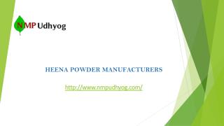 Henna Powder Manufacturers
