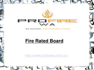 Fire Rated Board