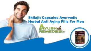 Shilajit Capsules Ayurvedic Herbal Anti Aging Pills For Men