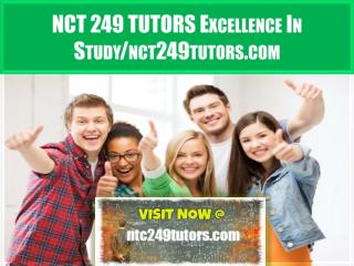 NTC 249 TUTORS Excellence In Study/ntc249tutors.com