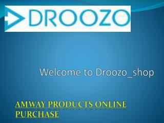 Up to 20% Discount on Amway Products by Droozo_shop