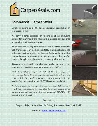 Commercial Carpet Styles