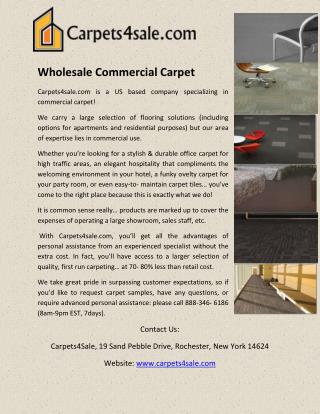 Wholesale Commercial Carpet