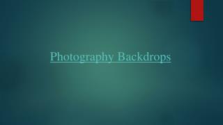 Backdrop Photography