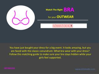 Match the Right Bra for your Outwear