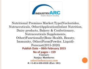 Global Nutritional Premixes Market enjoying growing sales owing to quality need for vitamin premix and poultry premix