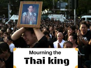 Mourning the Thai king