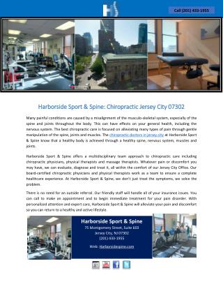 Harborside Sport & Spine: Chiropractic Jersey City 07302