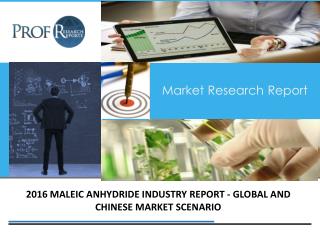 Maleic Anhydride Industry, 2011-2021 Market Research