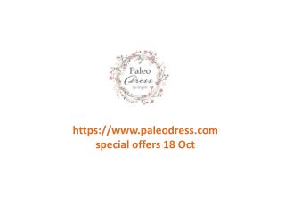 www.paleodress.com special offers 18 Oct