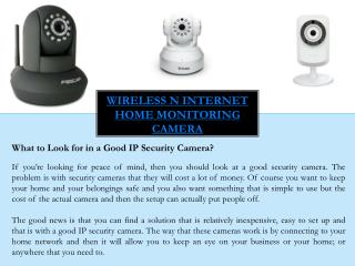 Small security cameras with night vision