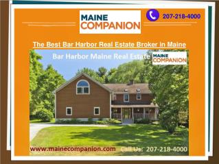The Best Bar Harbor Real Estate Broker in Maine