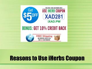 Reasons to Use iHerbs Coupon