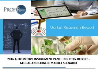 Automotive Instrument Panel Industry, 2011-2021 Market Research