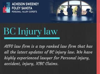 Need a legal advice for PI Claims, Accident injury, ICBC Claims in Canada?