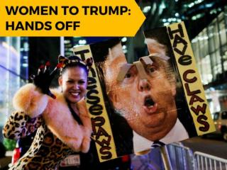Women to Trump: Hands off