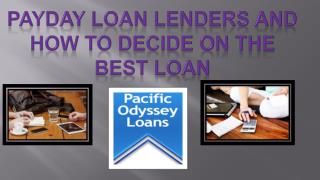 Borrowing Loans From Payday Loan Lenders