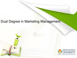 Dual Degree in Marketing Management