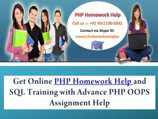 PHP Homework Help