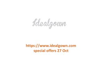 www.idealgown.com special offers 27 Oct