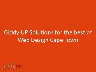 Giddyup Solutions for the best of Web Design Cape Town