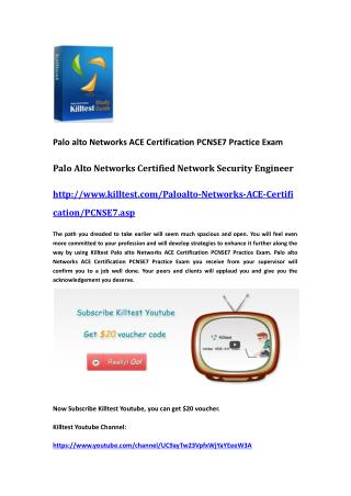 Palo Alto Networks Certification PCNSE7 Questions and Answers