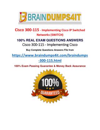 300-115 BrainDumps