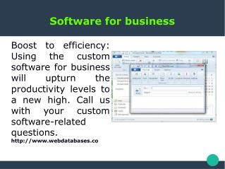 Software for business