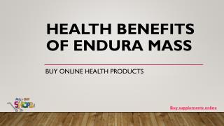 Top Health Benefits of Endura Mass – A Weight Gainer