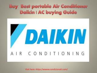 Best Daikin portable Air conditioner | AC buying guide