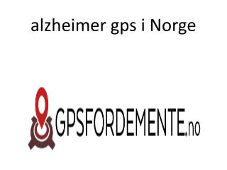 alzheimer gps i Norge