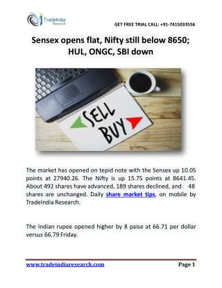 TradeIndia Research- Share Market Tips