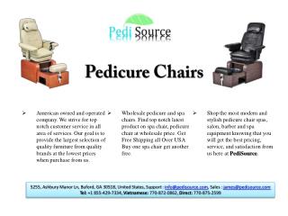 Salon Spa Pedicure Chairs
