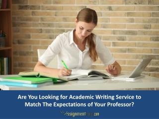 Academic Writing Service