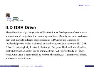 ILD Gsr Drive Residential Project