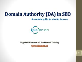 Domain Authority (DA) in SEO