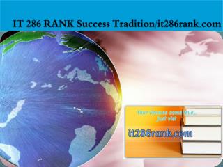 IT 286 RANK Success Tradition/it286rank.com